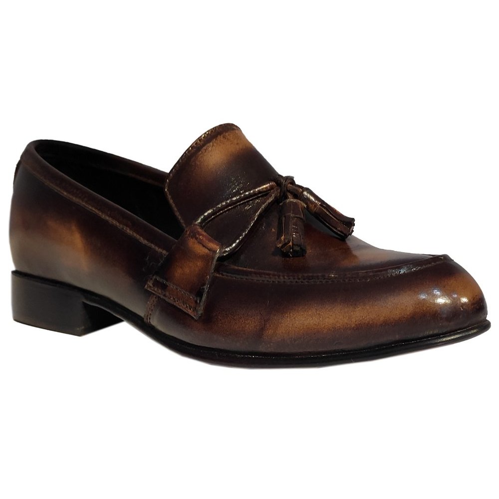 Bashwood Handmade Brown Two Tone Leather Loafers